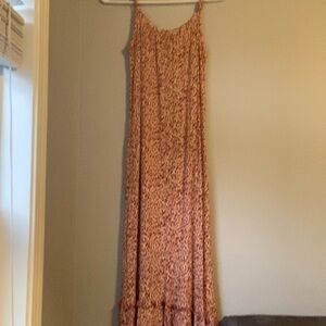 Floor length floral dress